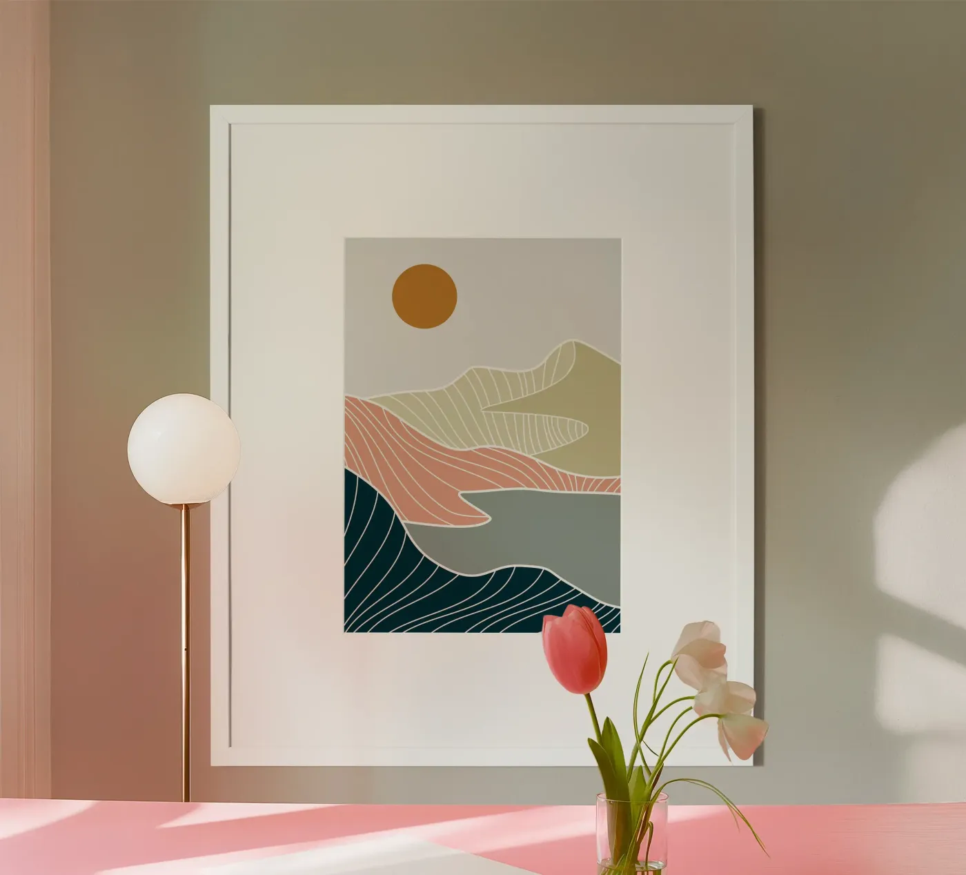 Abstract Mountain poster by MountainMinimalist