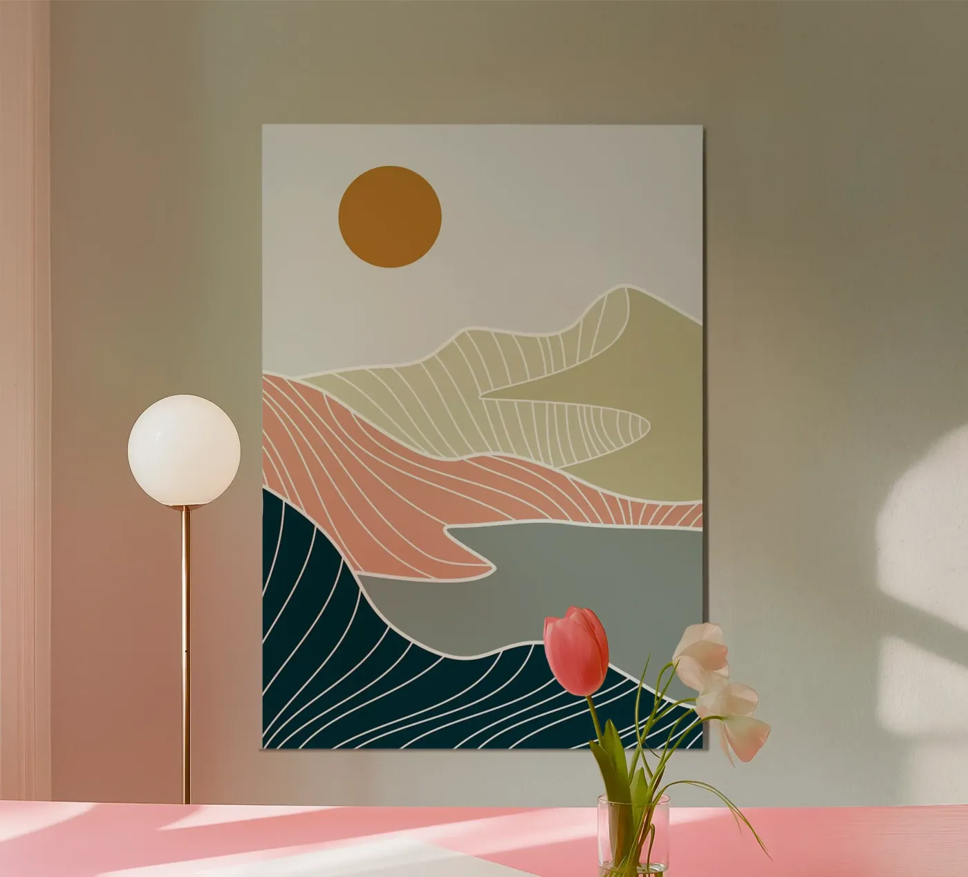 Abstract Mountain poster by MountainMinimalist