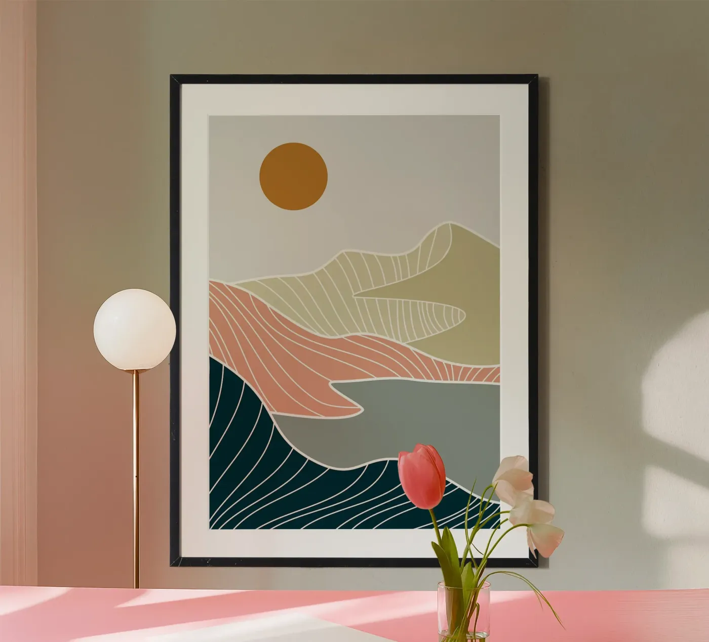 Abstract Mountain poster by MountainMinimalist