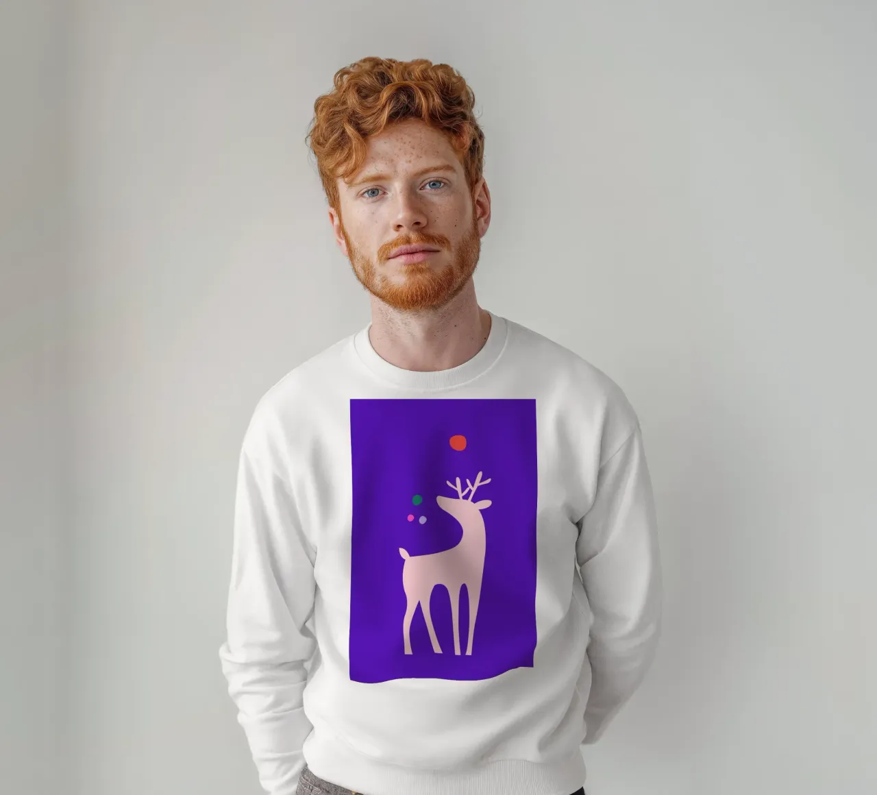 Rudolph Searching His Nose sweatshirt van Kubistika