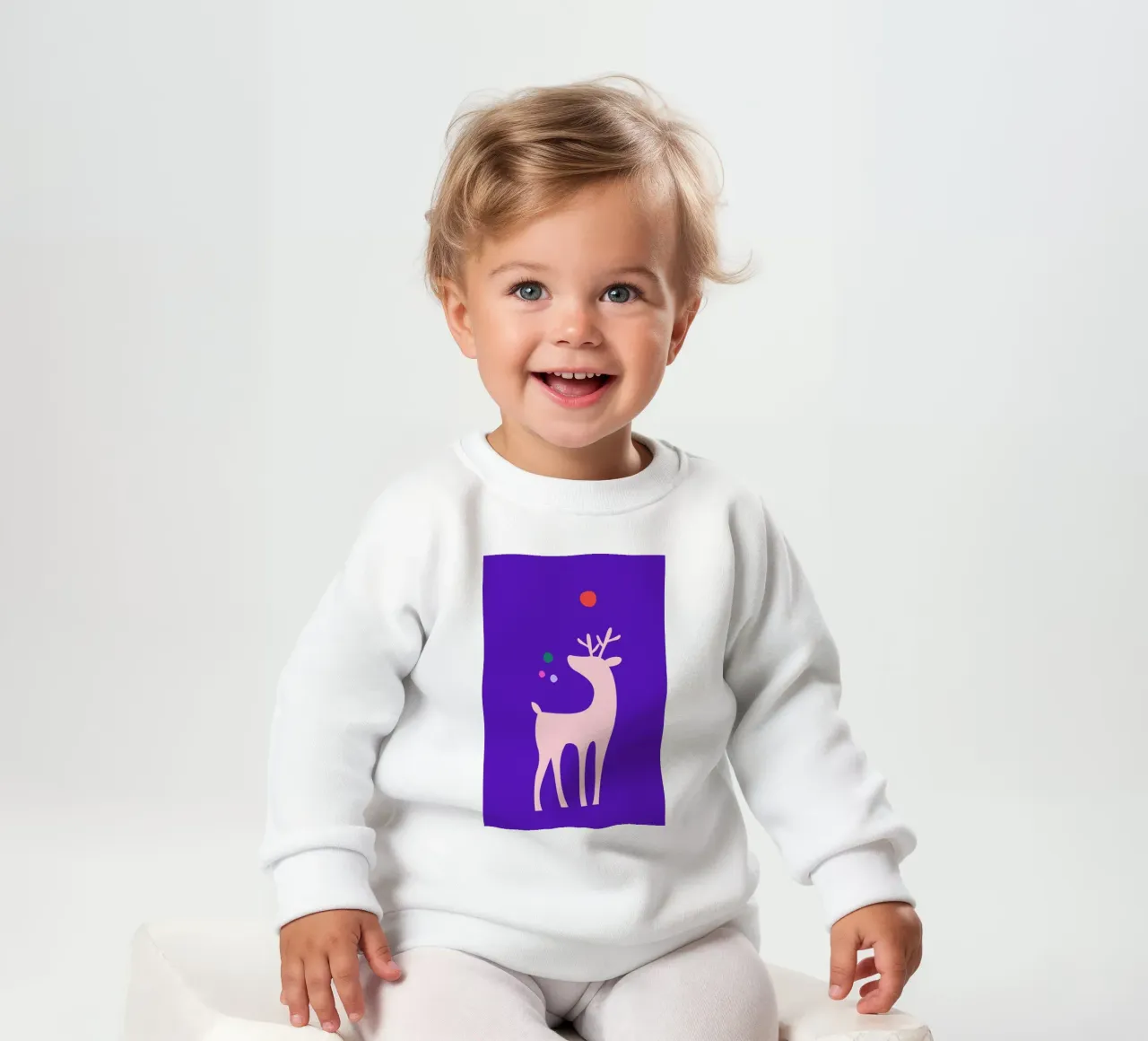 Rudolph Searching His Nose felpa neonato da Kubistika