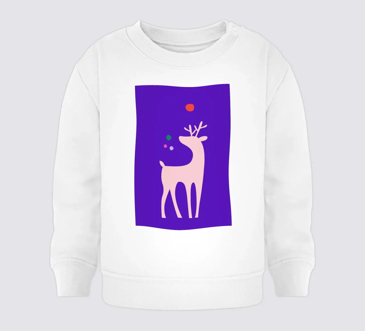 Rudolph Searching His Nose felpa neonato da Kubistika
