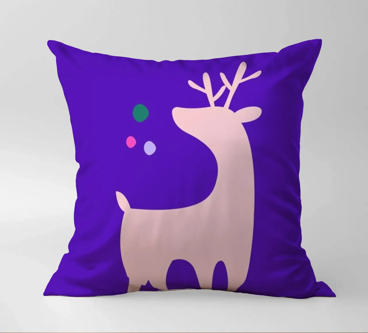 Rudolph Searching His Nose cuscino da Kubistika