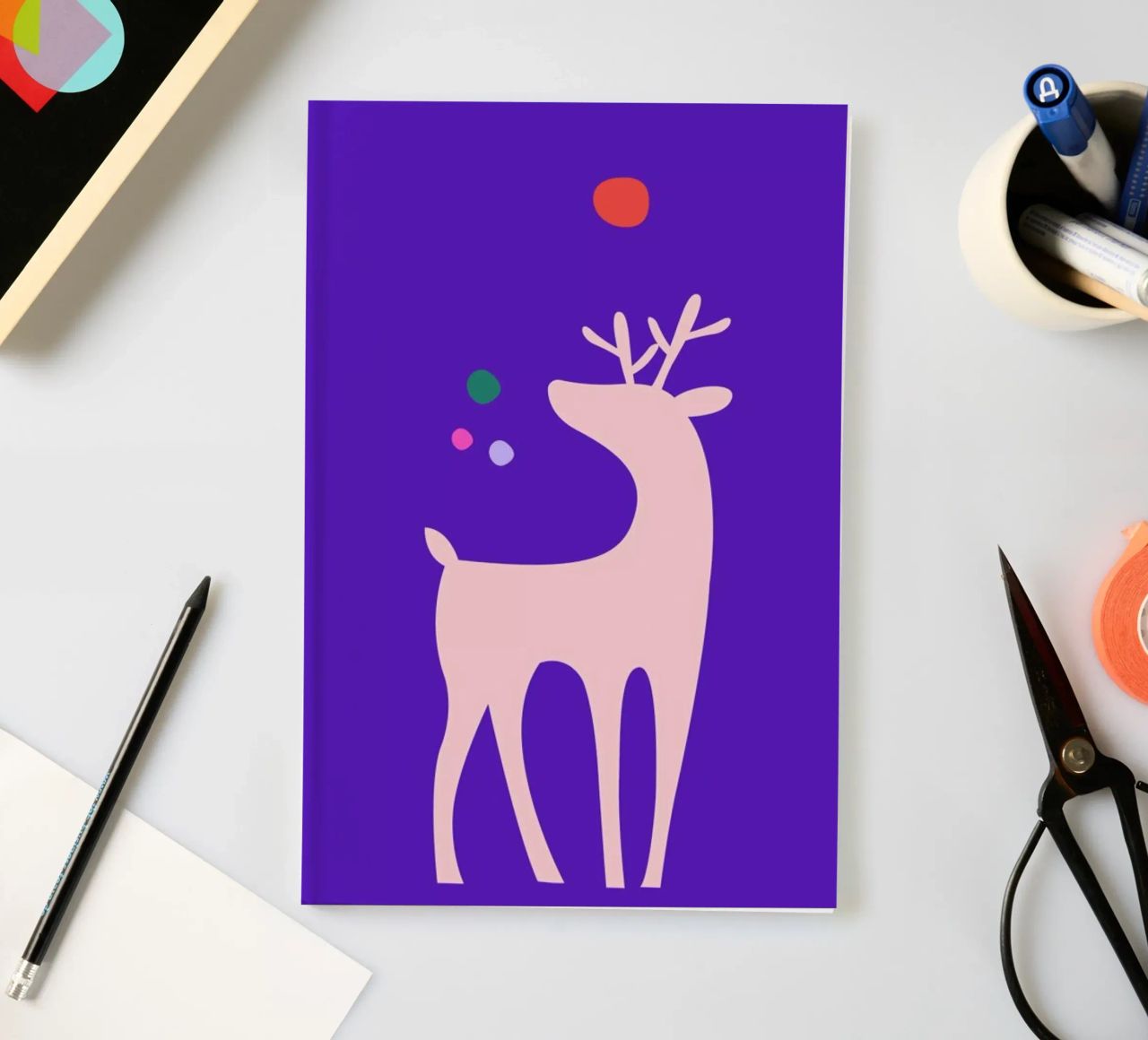 Rudolph Searching His Nose notebook by Kubistika