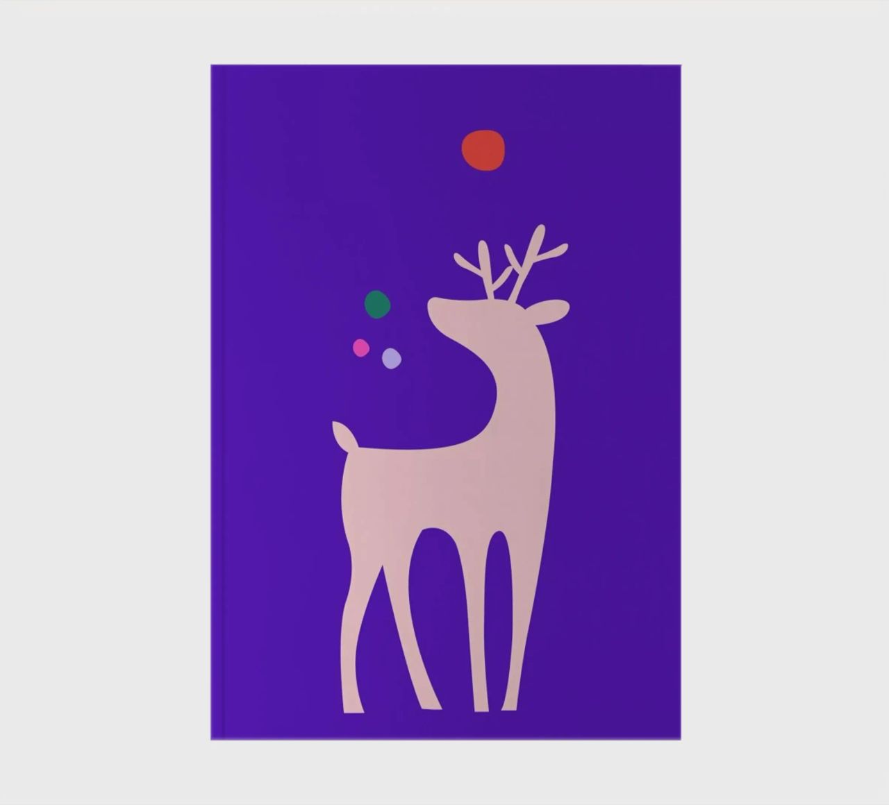 Rudolph Searching His Nose notebook by Kubistika