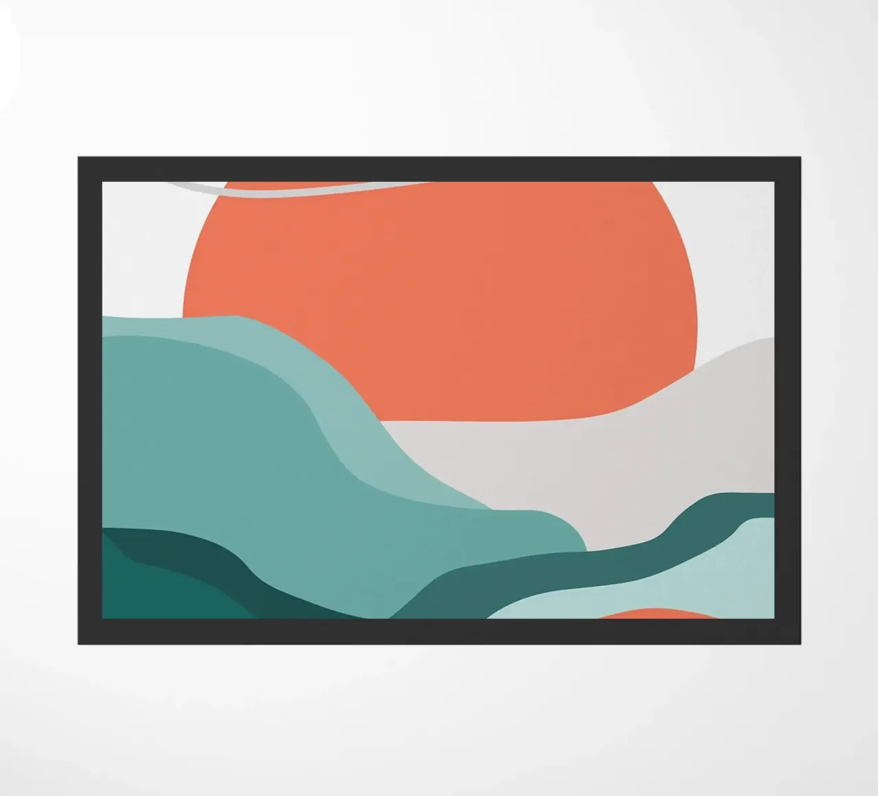 montagne lever de soleil coucher de soleil paillasson de MountainMinimalist