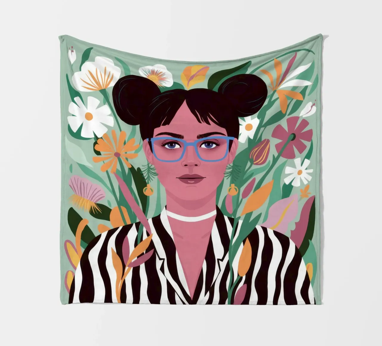 Zebra Stripe Chic coperta in pile da Marigold Tiga