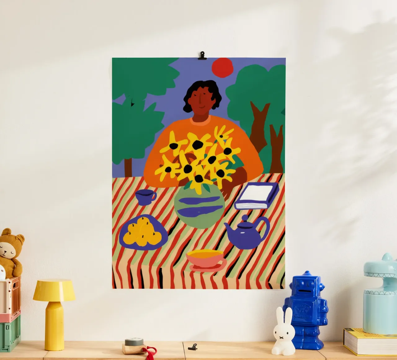 Girasole Portatile da tavolo poster da Pale Aura