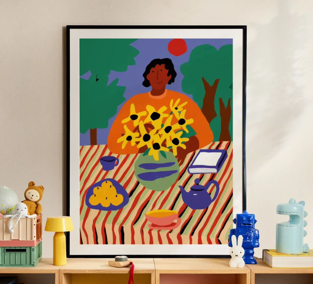 Girasole Portatile da tavolo poster da Pale Aura