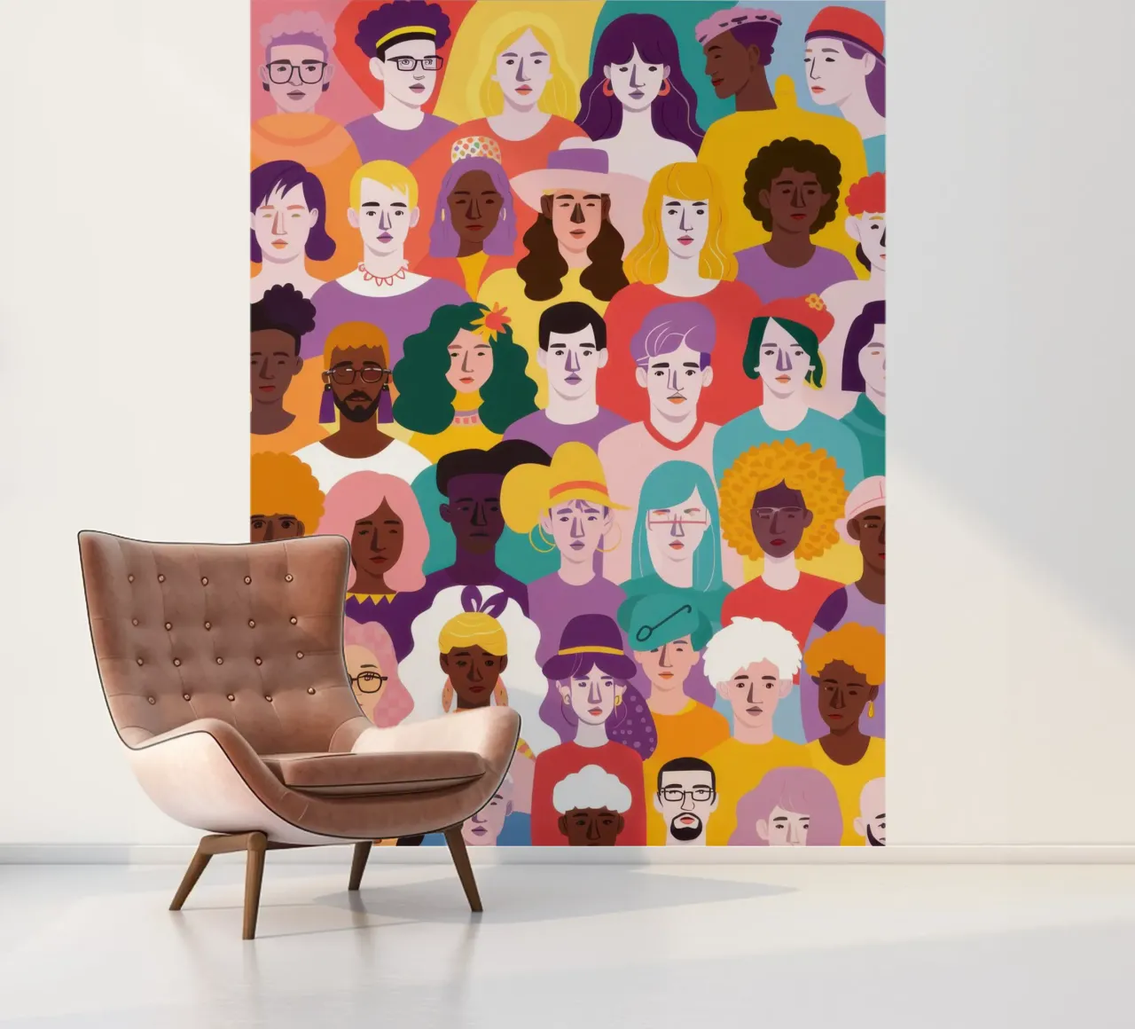 Diverse Face Collage photo wallpaper by Sentinel Glow
