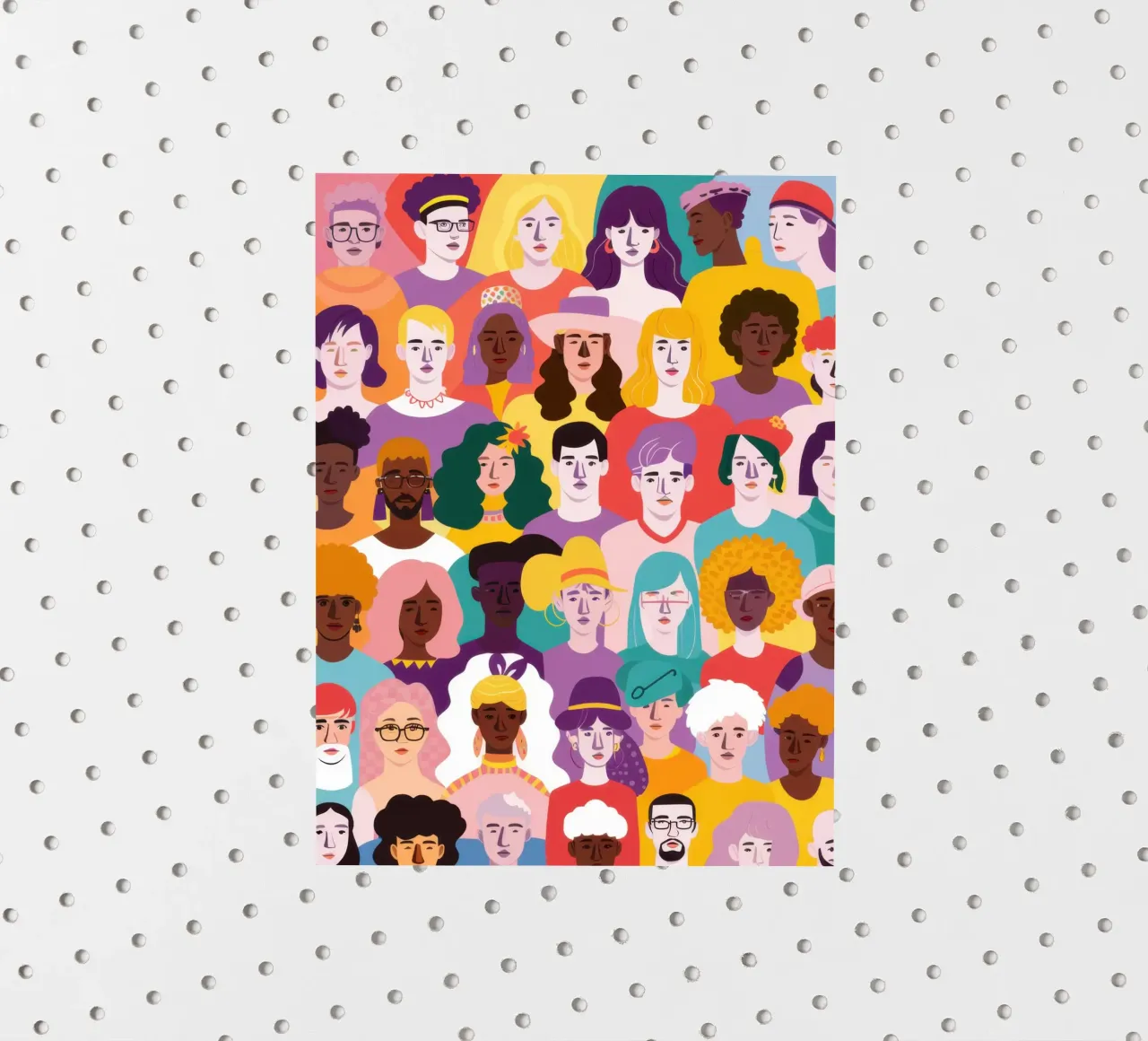 Diverse Face Collage sticker by Sentinel Glow