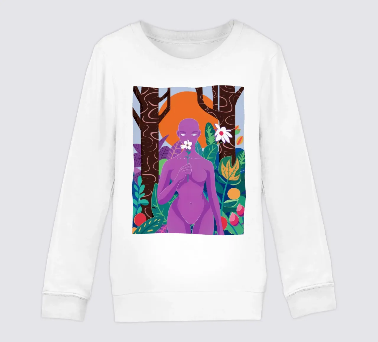 Dea Flora Viola felpa bambino da Pale Aura
