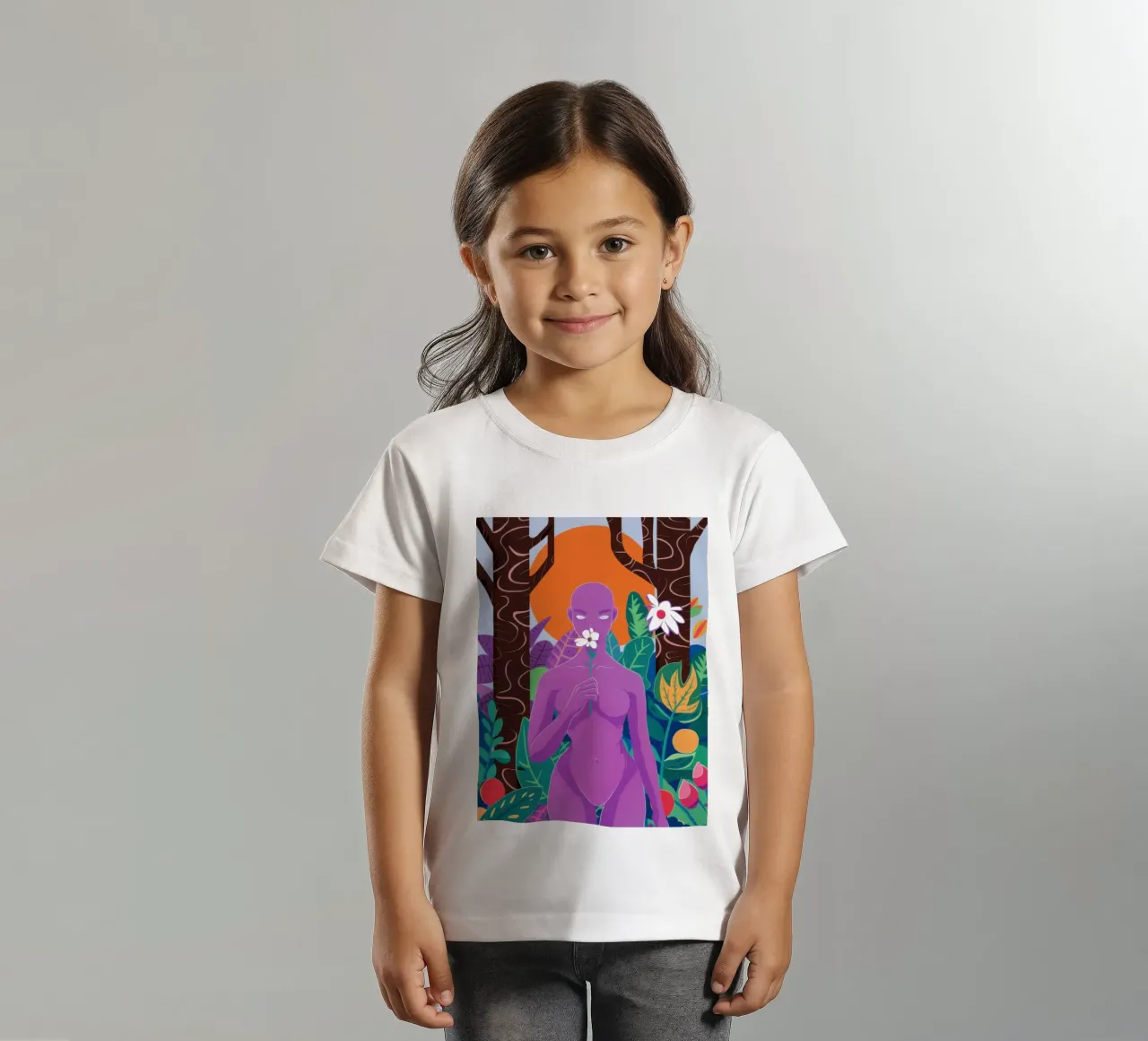 Dea Flora Viola t-shirt bambini da Pale Aura