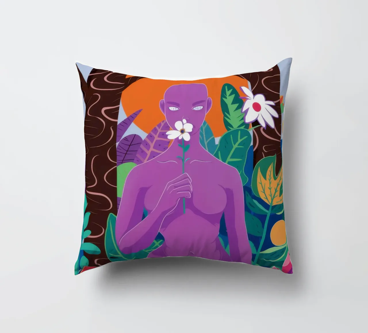 Dea Flora Viola cuscino da Pale Aura
