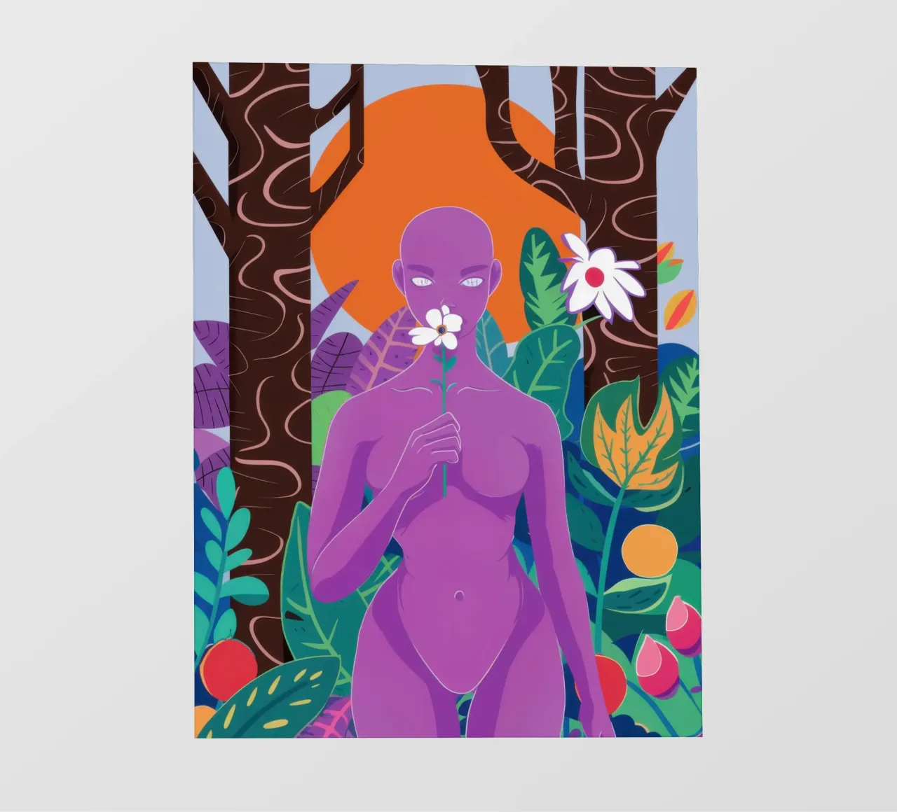 Purple Goddess Flora photo wallpaper by Pale Aura