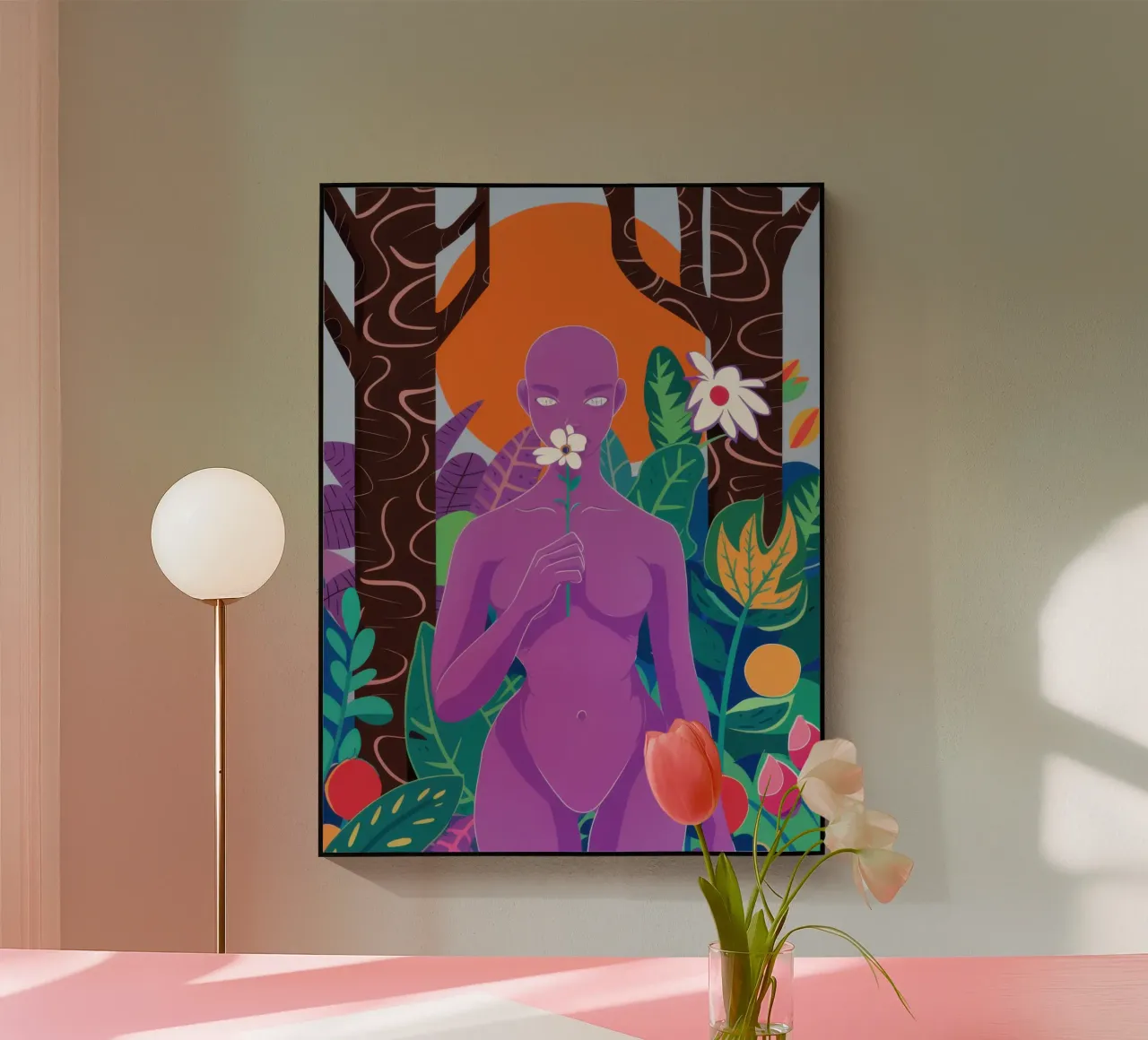 Dea Flora Viola plexiglass da Pale Aura