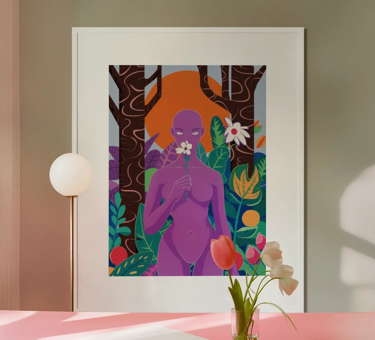Dea Flora Viola carta hahnemühle da Pale Aura