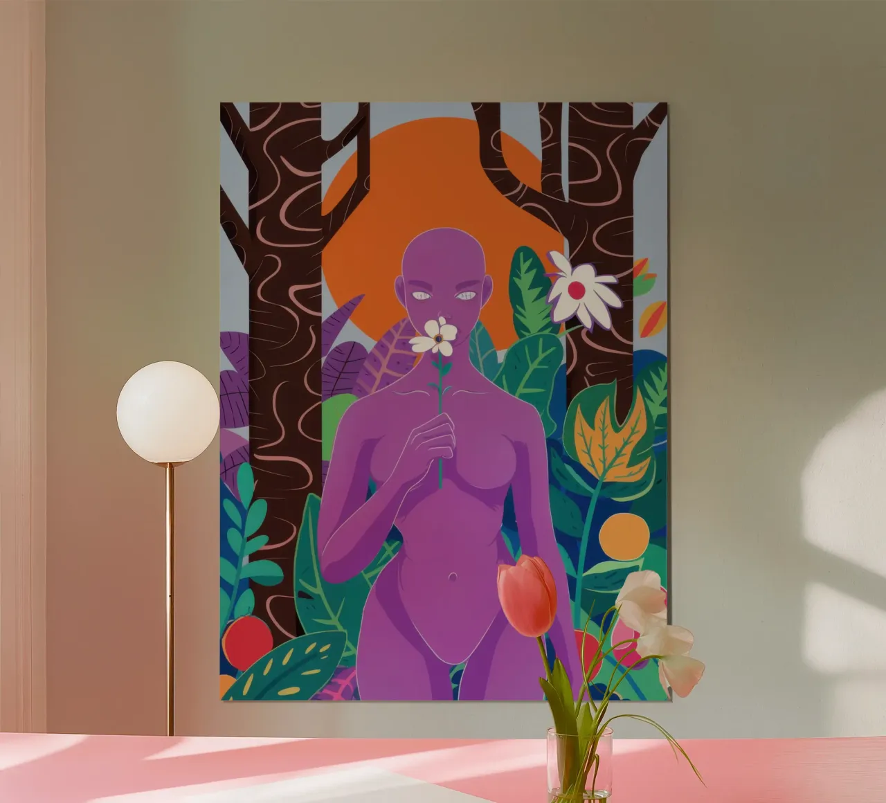 Dea Flora Viola poster da Pale Aura