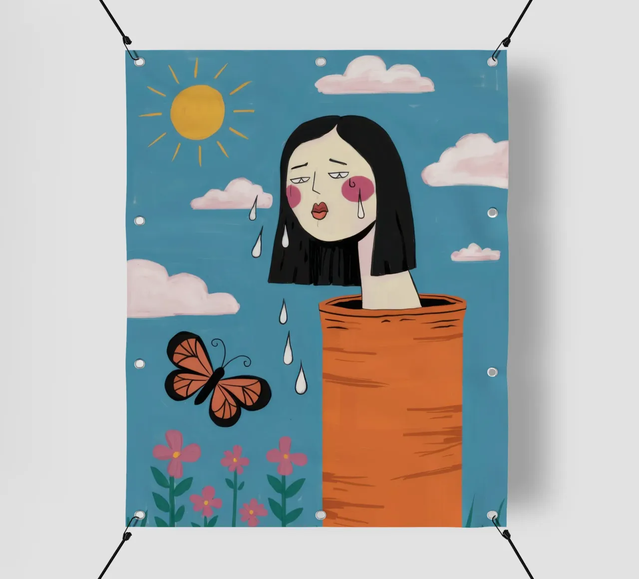 Head in the Clouds pvc cover by Sentinel Glow