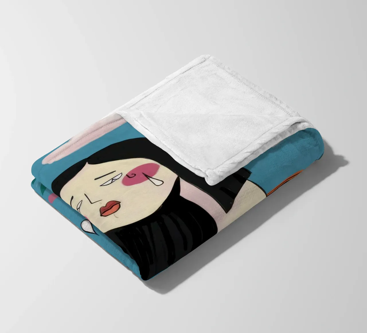 Head in the Clouds fleece blanket by Sentinel Glow