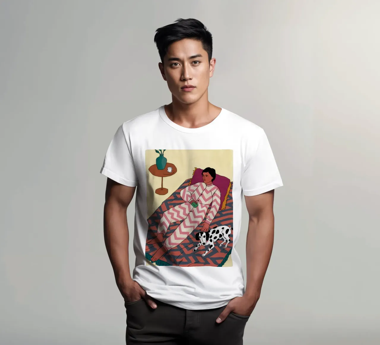 Dalmata Daybed Dream t-shirt da Pale Aura