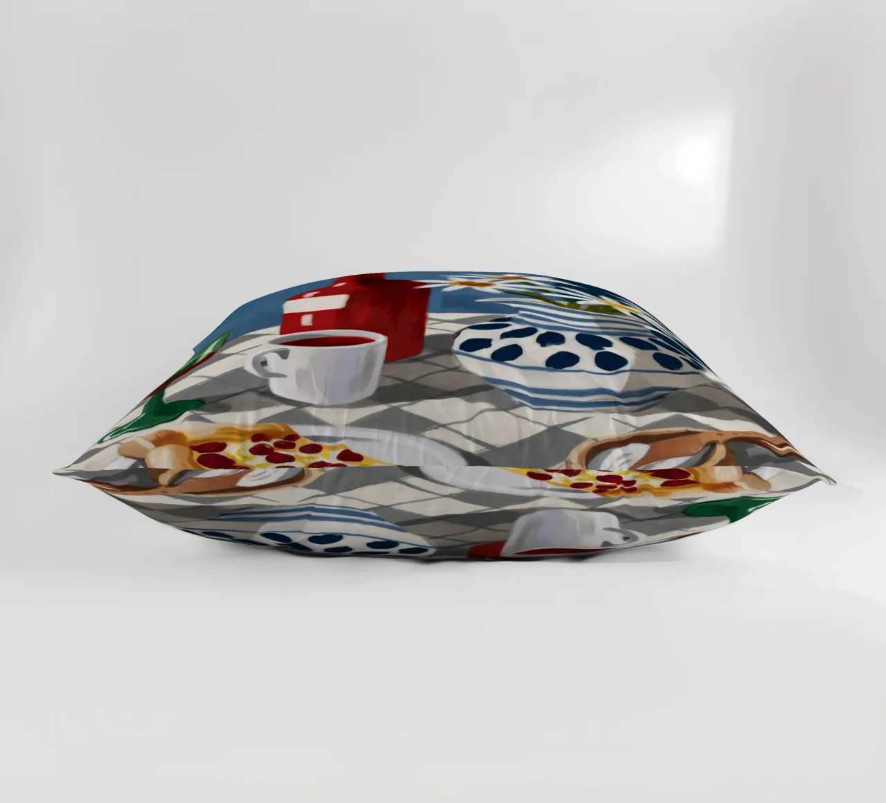 Pizza e vino Stillness cuscino da Stone Decade