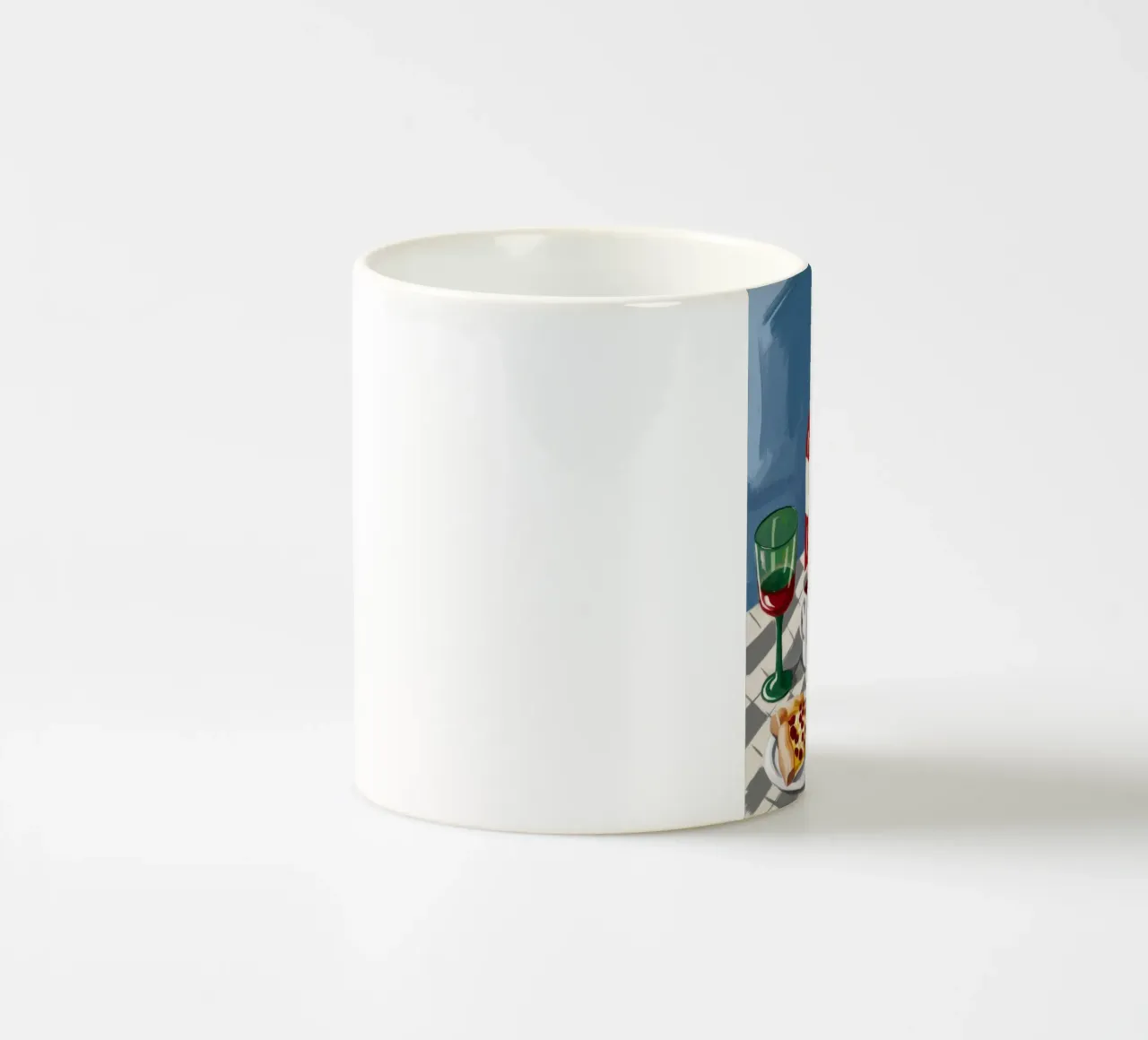 Pizza e vino Stillness tazza in ceramica da Stone Decade