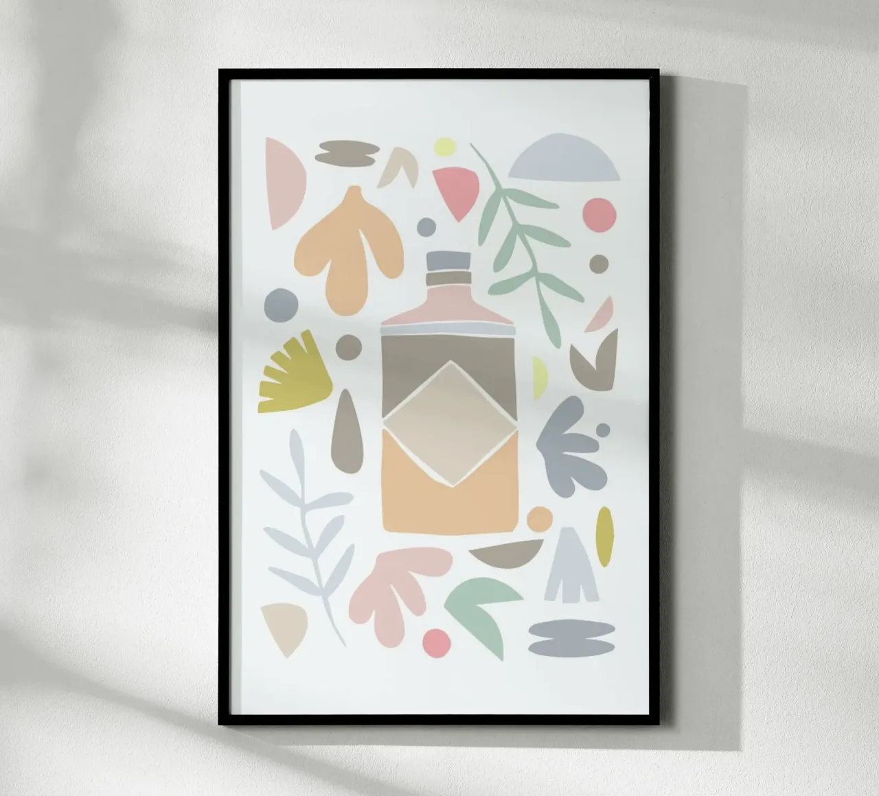 Spring Gin poster con telaio in legno da KRUTH DESIGN