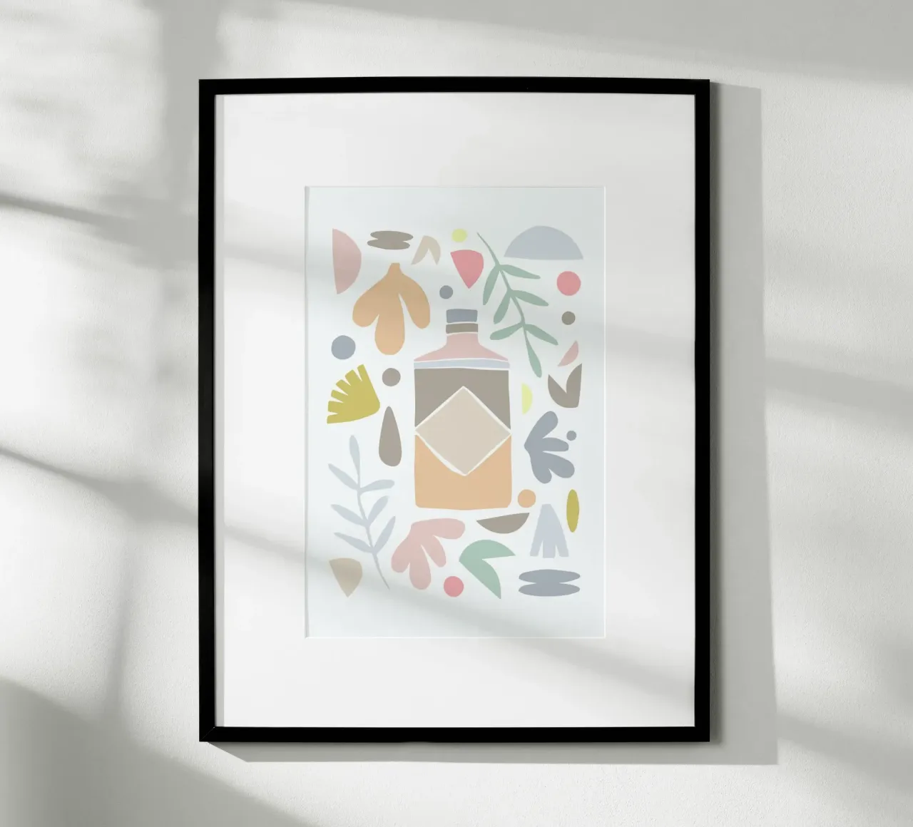 Spring Gin poster con telaio in legno da KRUTH DESIGN