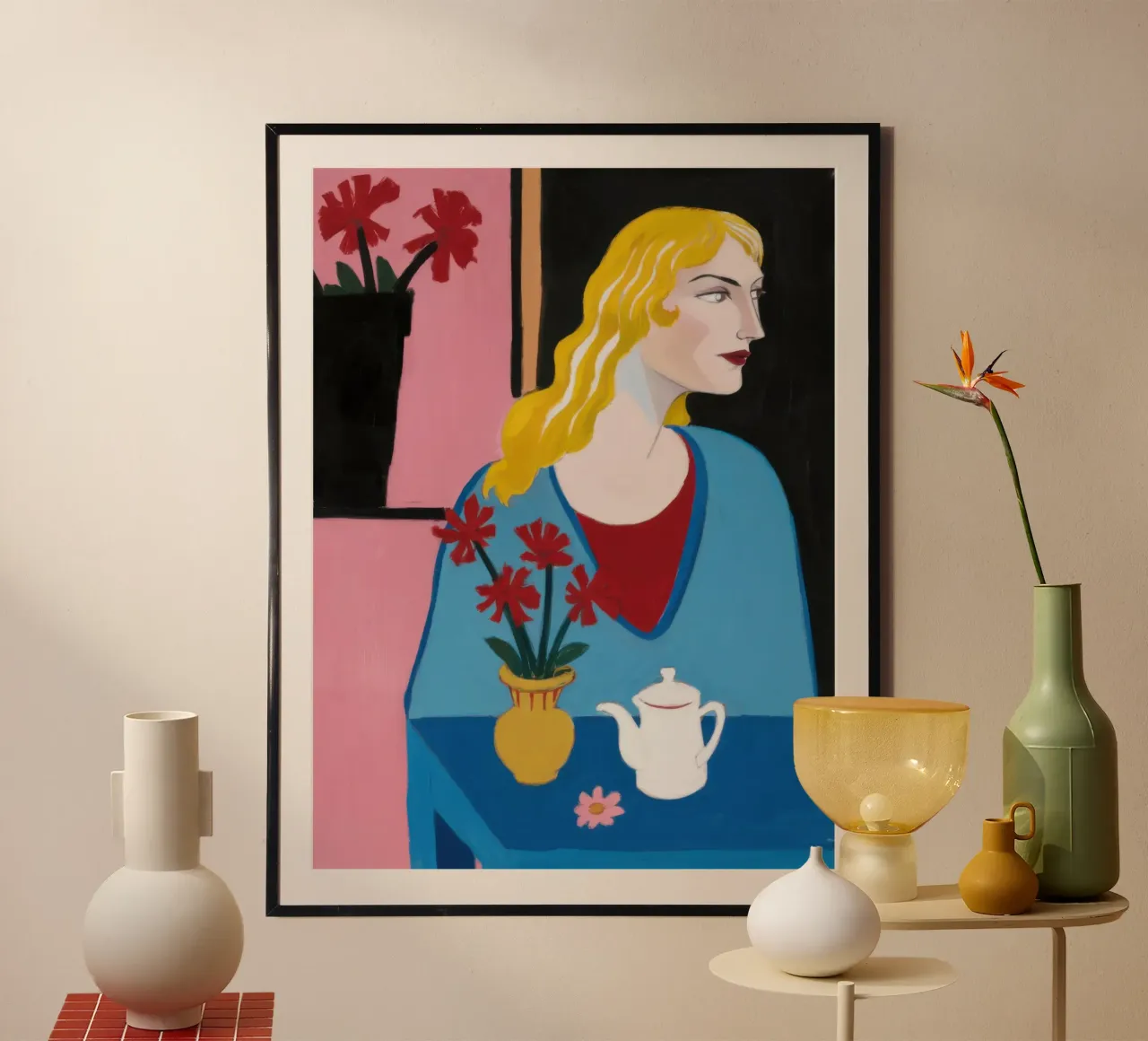 Rubia con tetera hahnemühle de Marigold Tiga