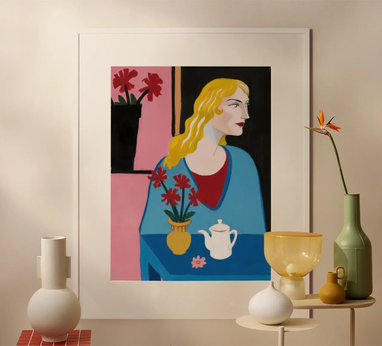 Rubia con tetera hahnemühle de Marigold Tiga
