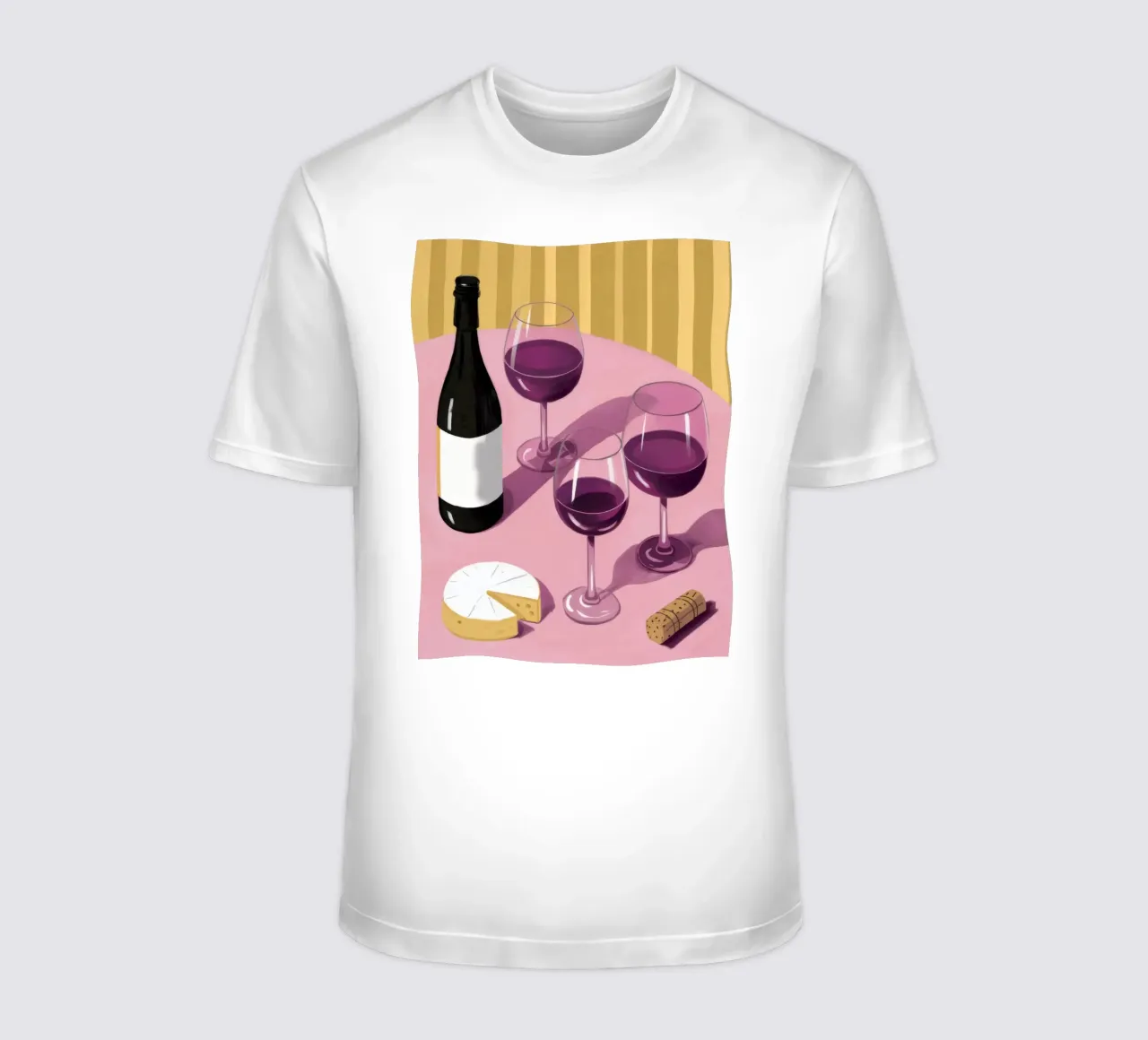 Ombra di vino e formaggio t-shirt da Pale Aura