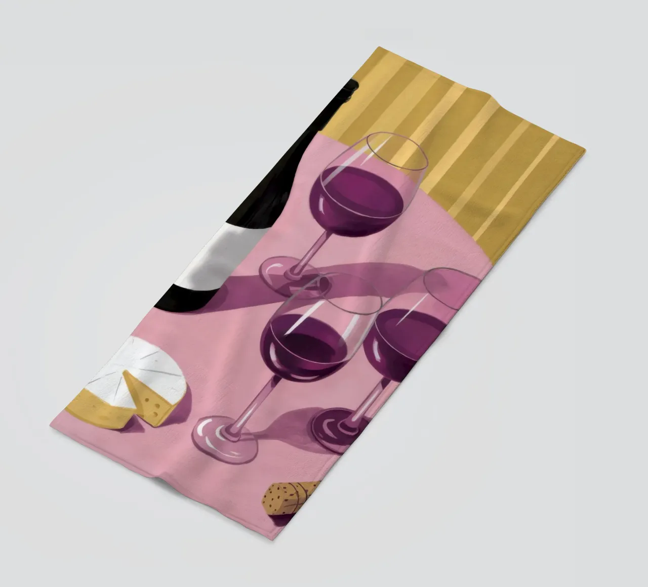Ombra di vino e formaggio telo mare da Pale Aura