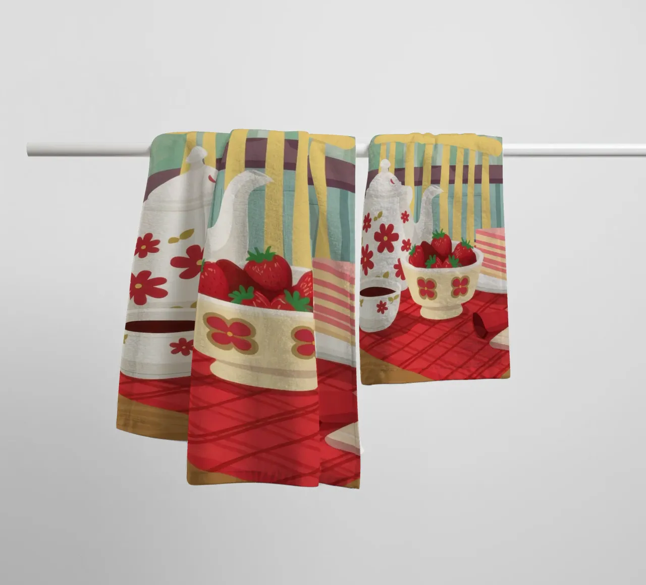 Teapot Stillness towel by Sentinel Glow