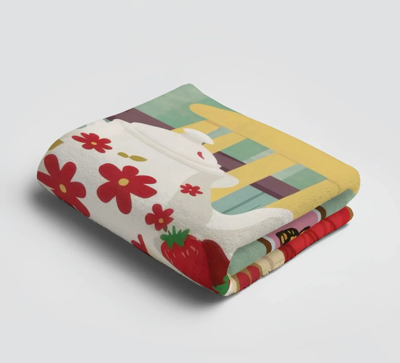 Teapot Stillness towel by Sentinel Glow