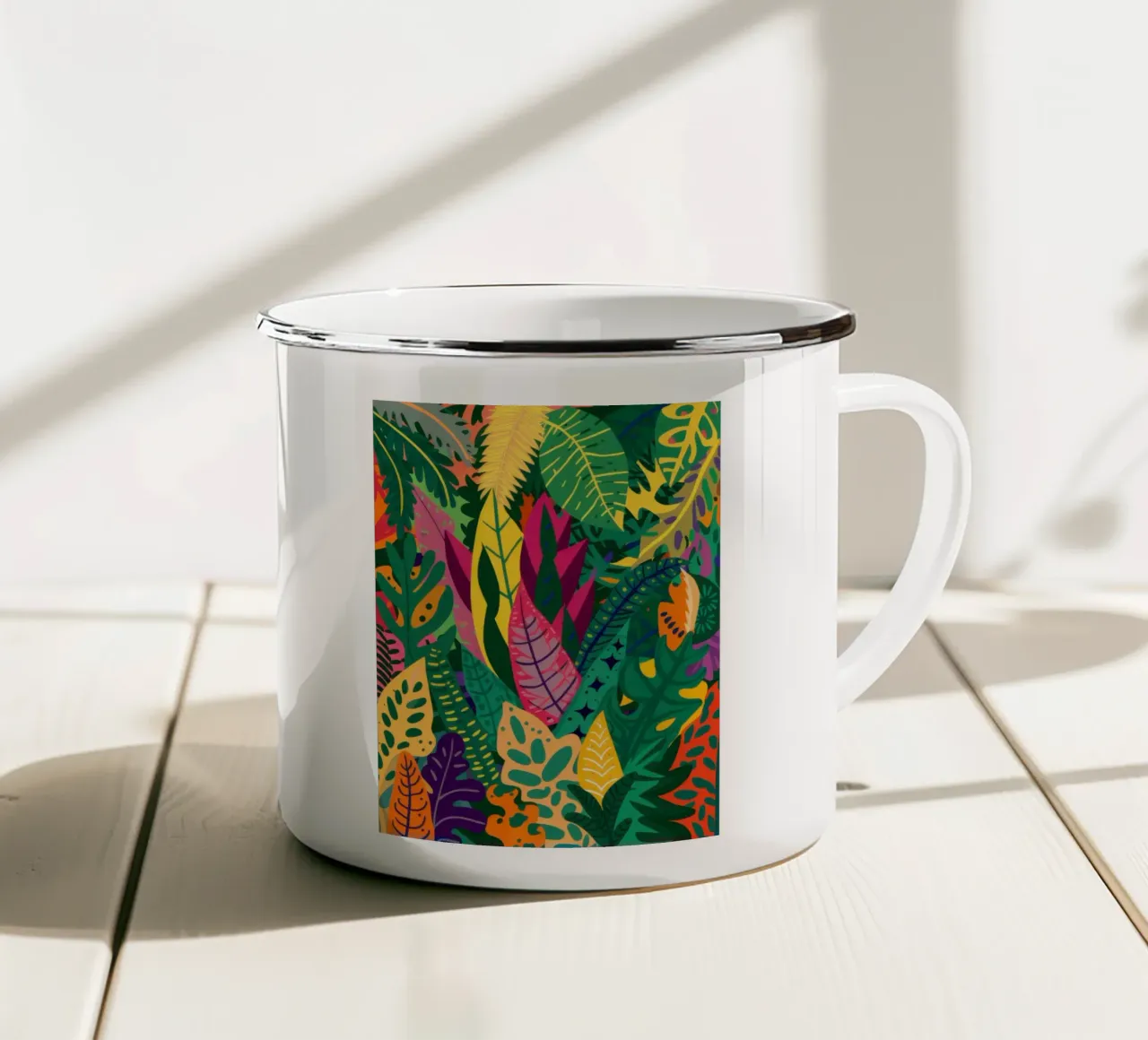 Arazzo Jungle Lush tazza in smalto da Arcane Lines