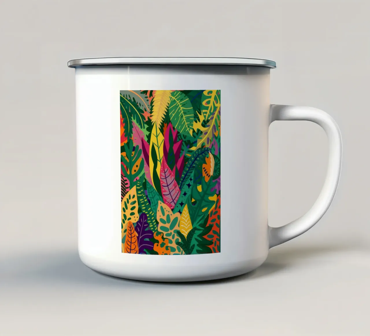 Arazzo Jungle Lush tazza in smalto da Arcane Lines