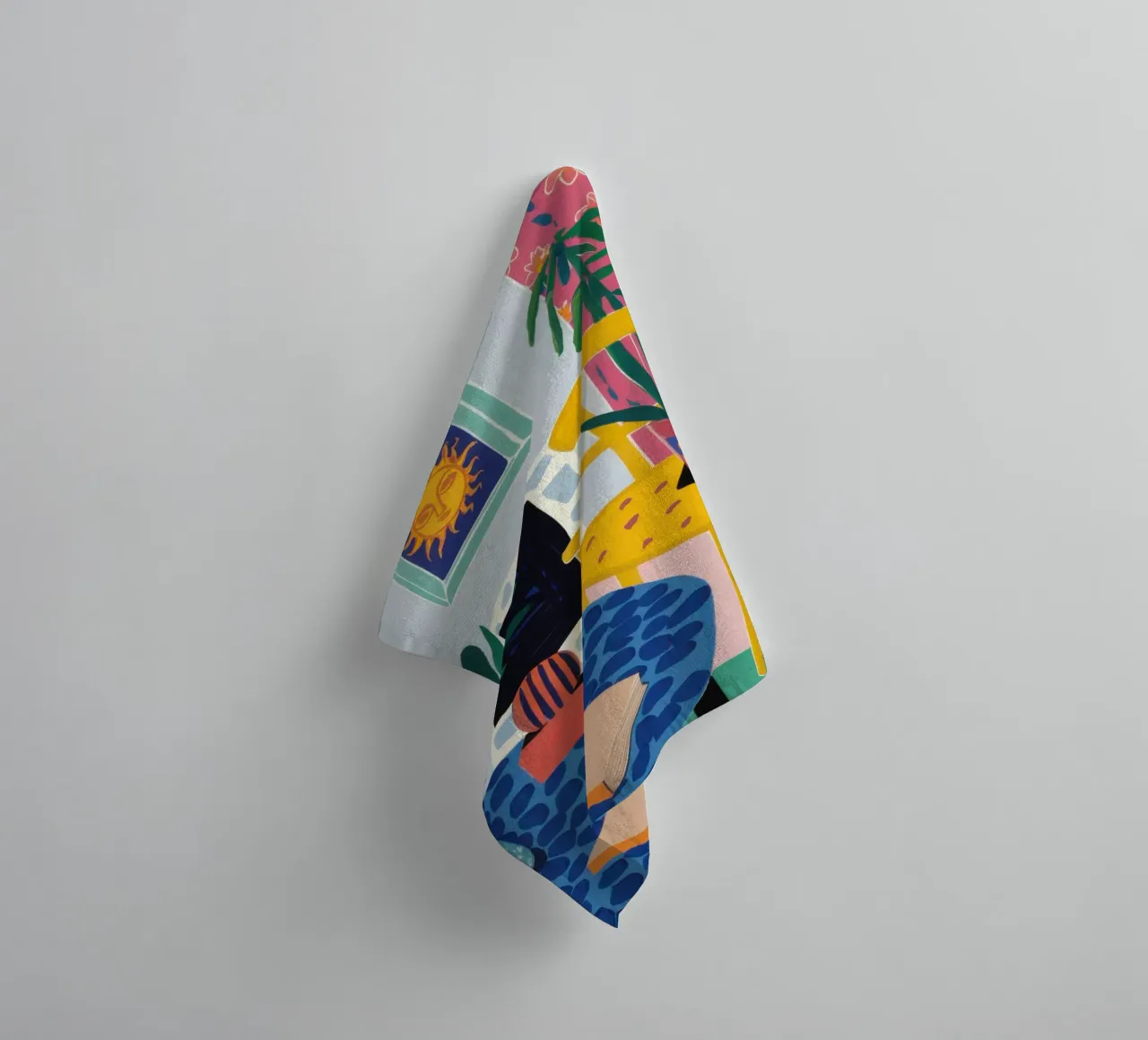 Sunny Table Still Life towel by Pale Aura