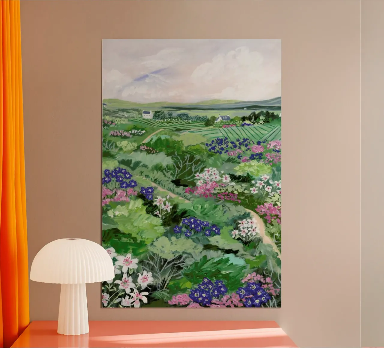 Irish Landscape poster con telaio in legno da Sarah Gesek