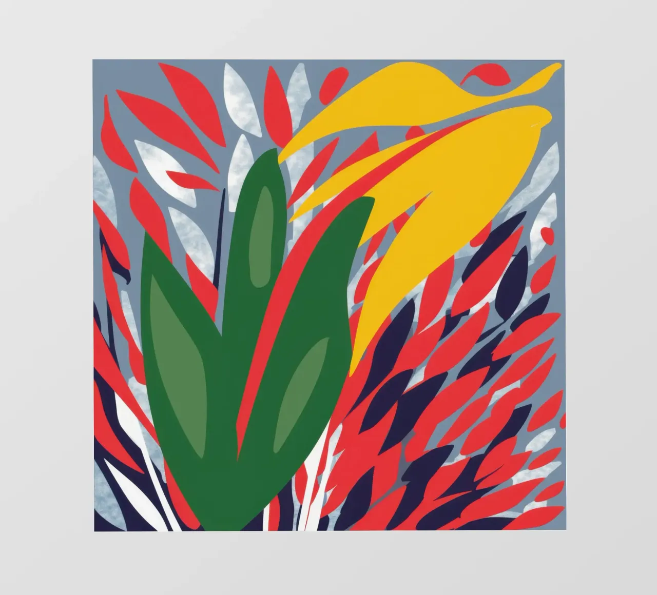 Fiammata botanica astratta telo in pvc da Arcane Lines