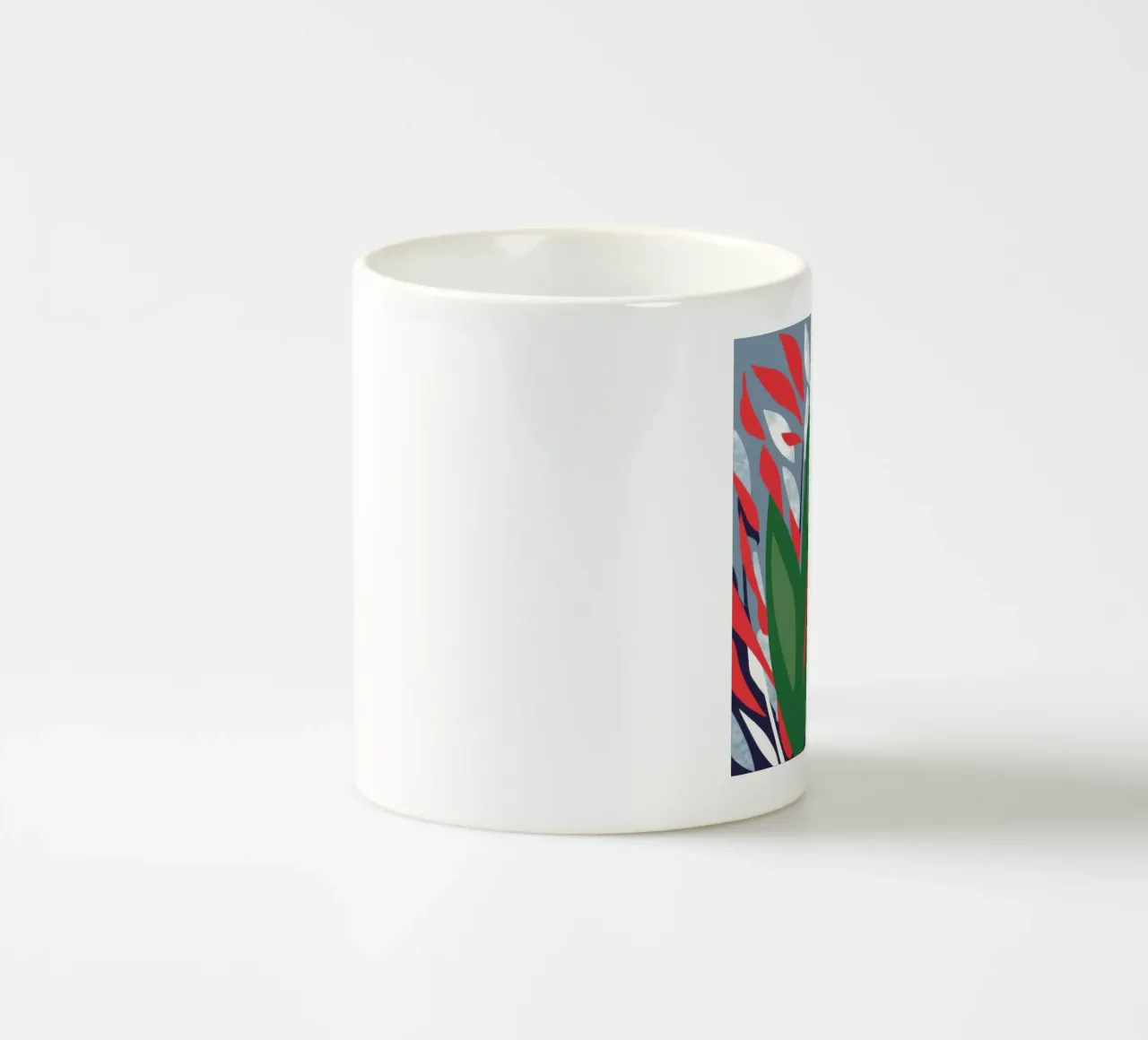 Fiammata botanica astratta tazza in ceramica da Arcane Lines