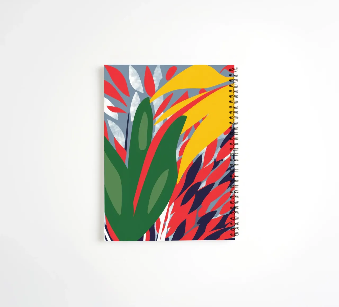Abstract Botanical Blaze spiral notebook by Arcane Lines