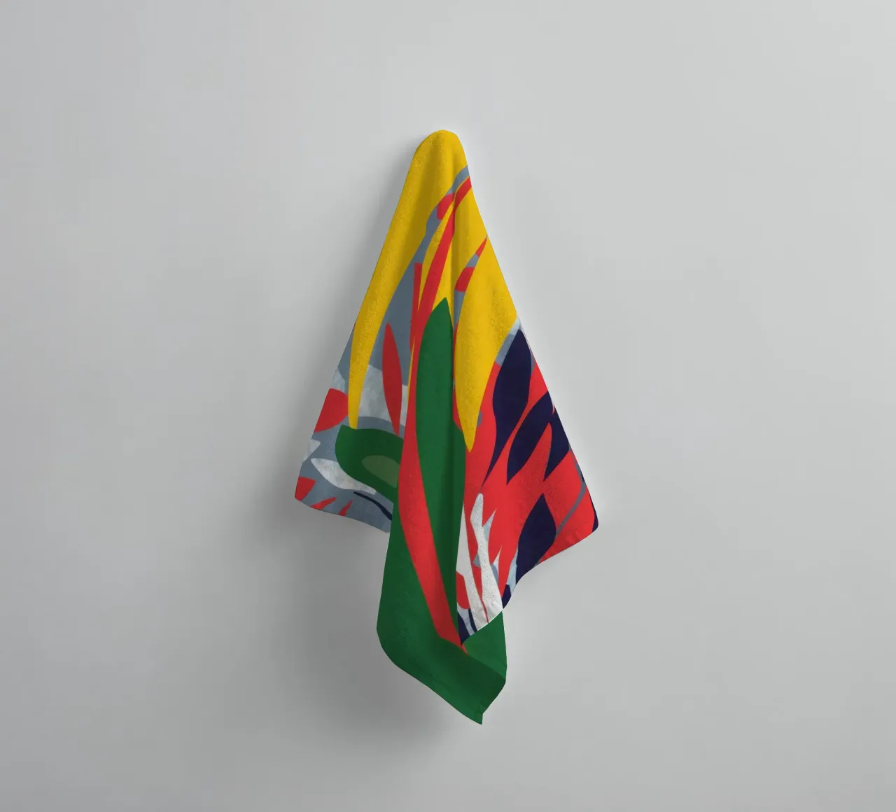 Abstract Botanical Blaze towel by Arcane Lines