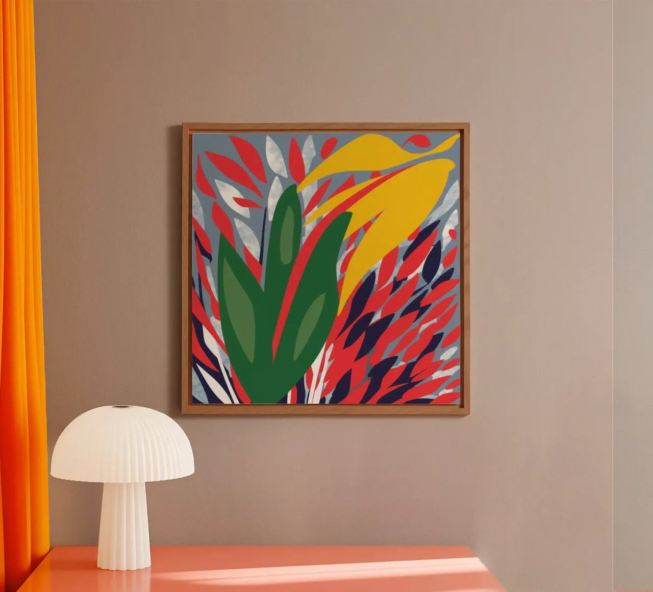 Abstracto Botánico Blaze placa de forex de Arcane Lines