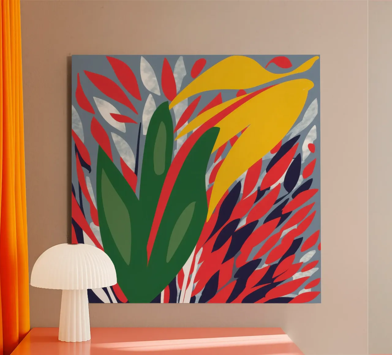 Abstracto Botánico Blaze placa de forex de Arcane Lines