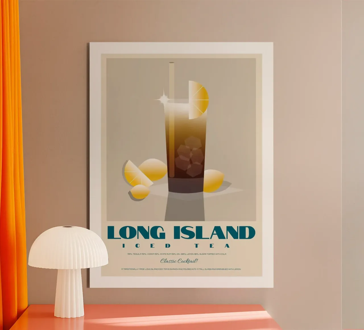Long Island Iced Tea alu-dibond by Cocktail Drink