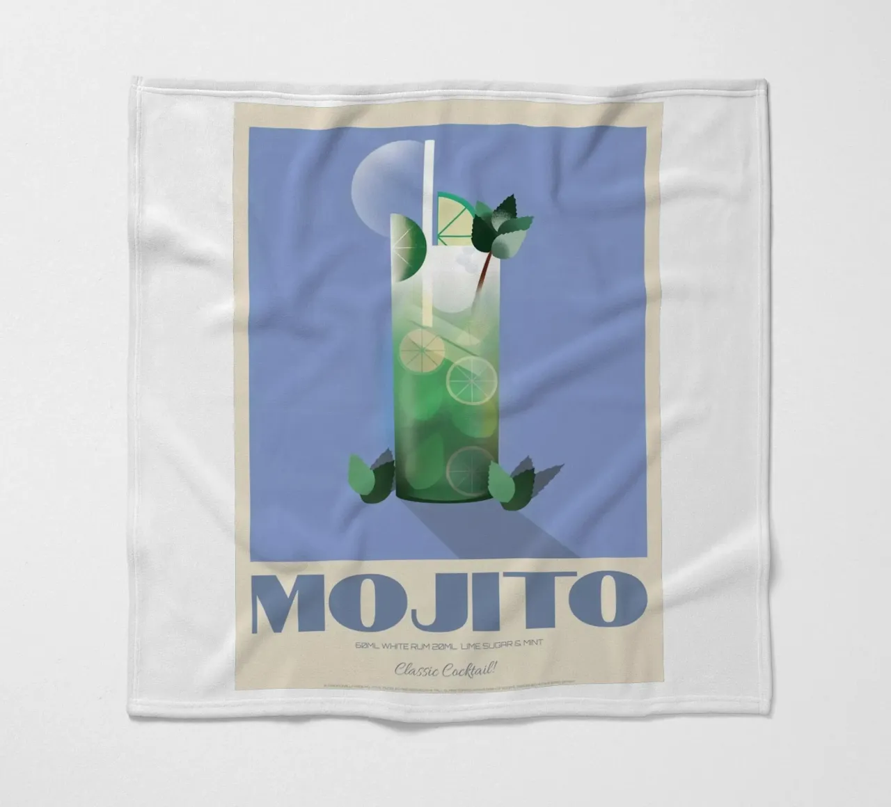 Mojito Klassisch Fleecedecke von Cocktail Drink