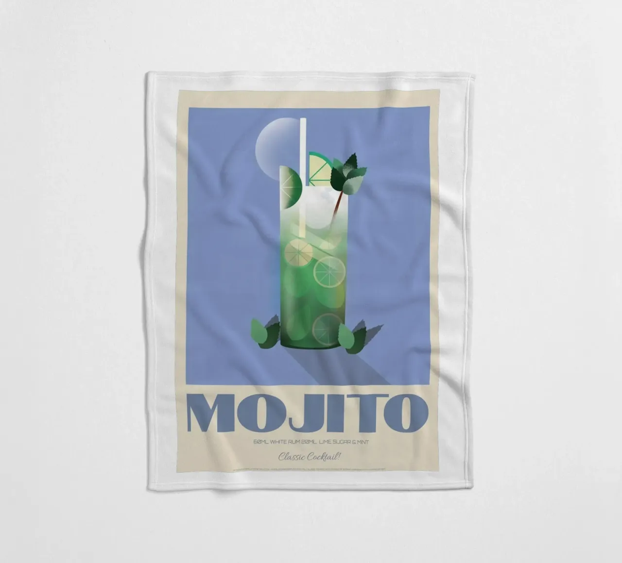 Mojito Klassisch Fleecedecke von Cocktail Drink