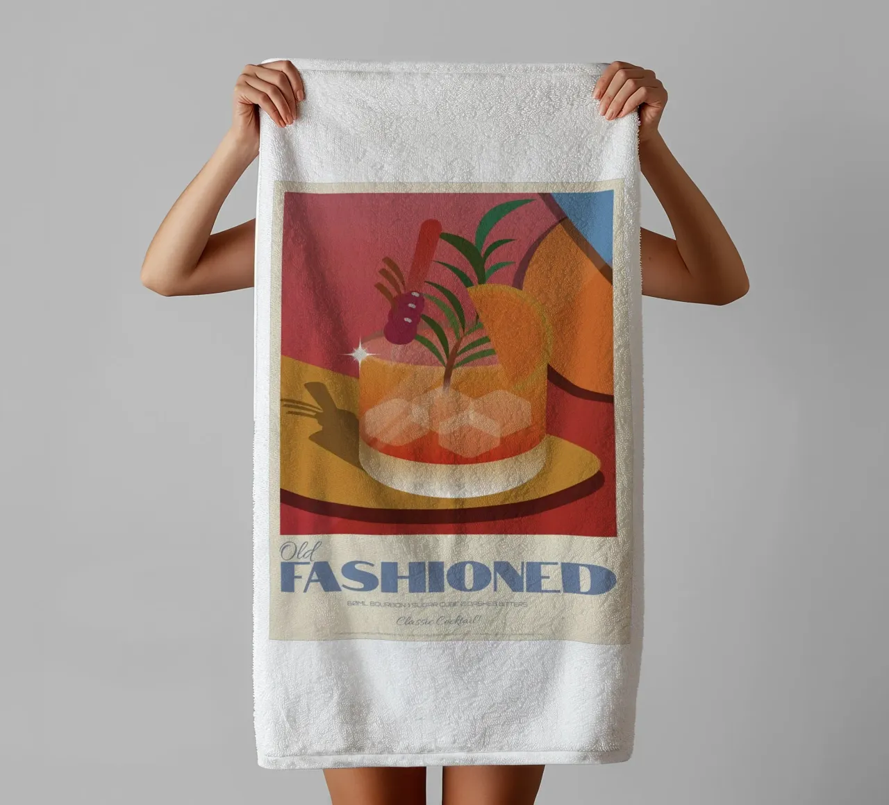 Boisson à la mode glacée serviette de bain de Cocktail Drink