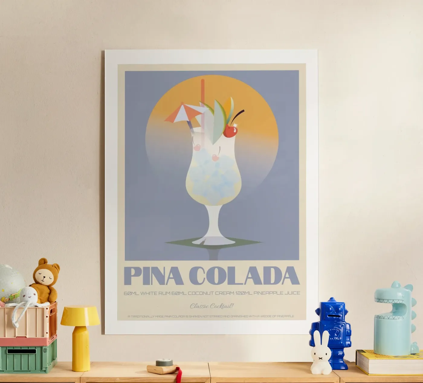 Pina Colada plexiglass da Cocktail Drink